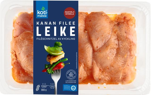 Kotimaista kanan fileeleike mausteöljy 800g