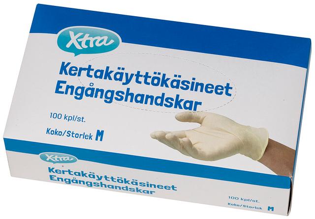 Xtra kertakäyttökäsineet M 100 kpl