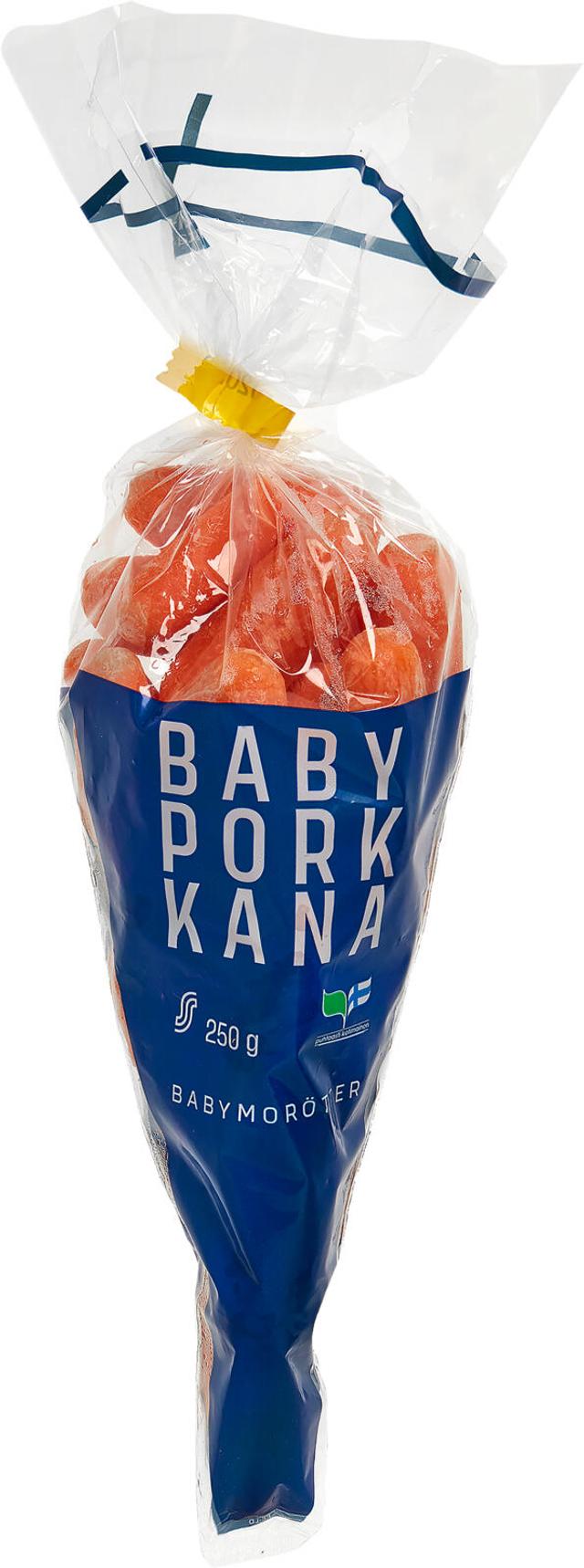 Kotimaista suomalaiset babyporkkanat 250 g