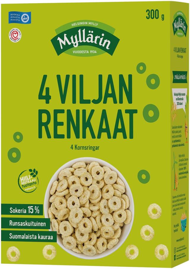 Myllärin 4 viljan renkaat 300 g