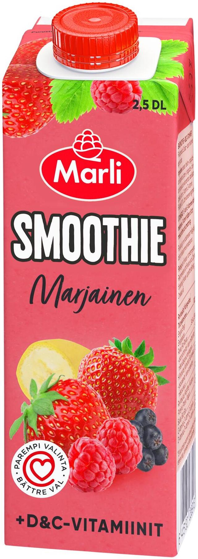 Marli Marjainen smoothie + D&C -vitamiinit 0,25L
