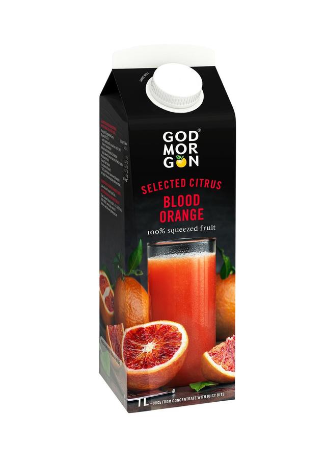God Morgon Selected Citrus Veriappelsiinitäysmehu 1 L