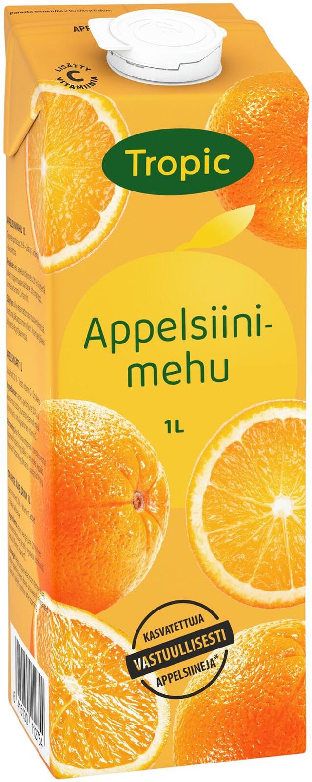 Tropic Appelsiinimehu 1 L