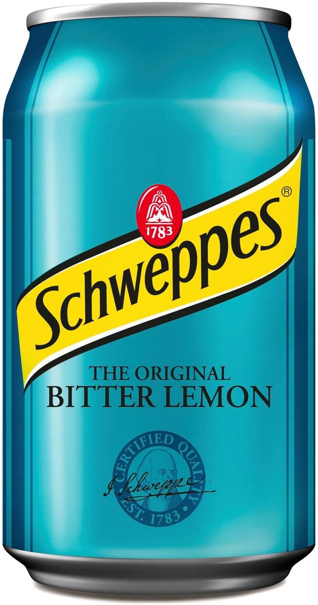 Schweppes Bitter Lemon virvoitusjuoma tölkki 0,33 L