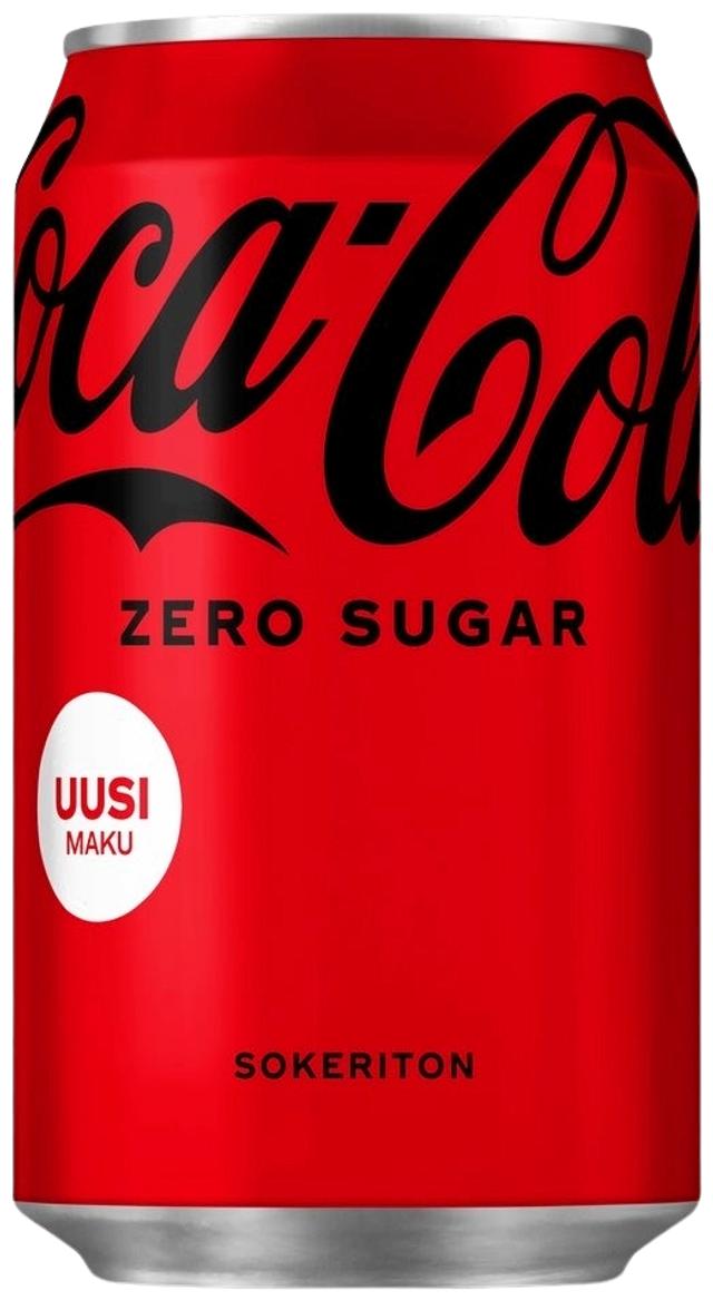 Coca-Cola Zero Sokeriton virvoitusjuoma tölkki 0,33 L