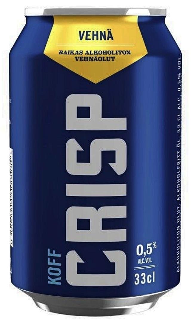 Crisp alkoholiton vehnä olut 0,5 % tölkki 0,33 L