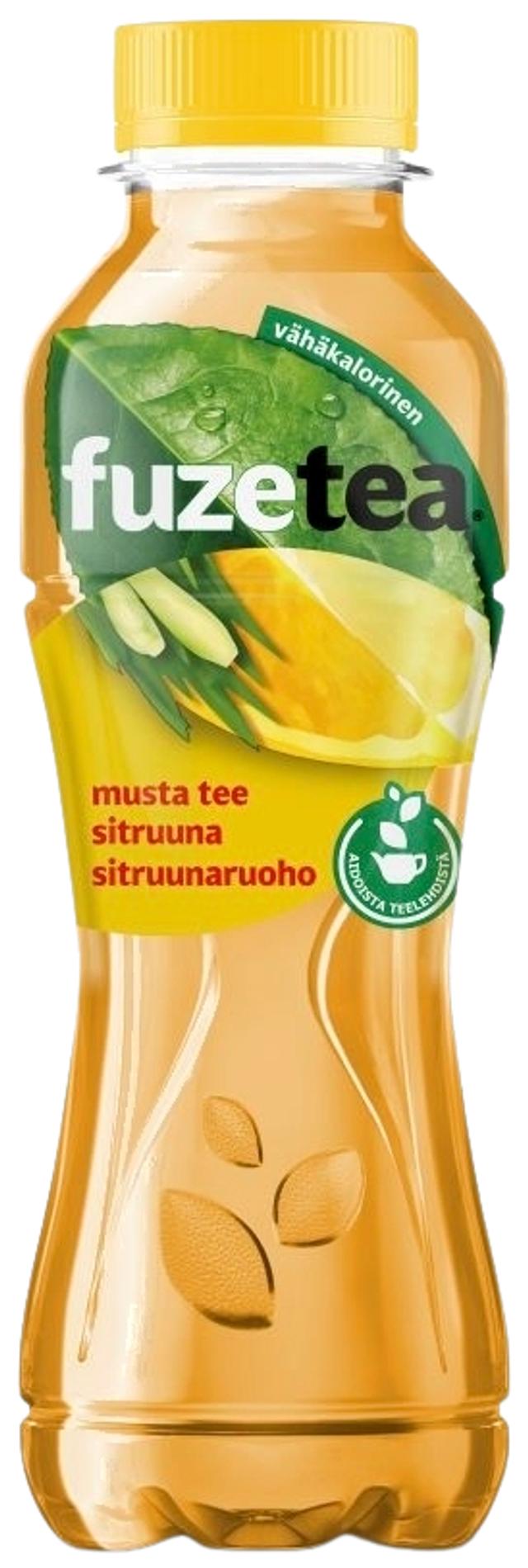 Fuze Tea Sitruuna Sitruunaruoho teejuoma muovipullo 0,4 L