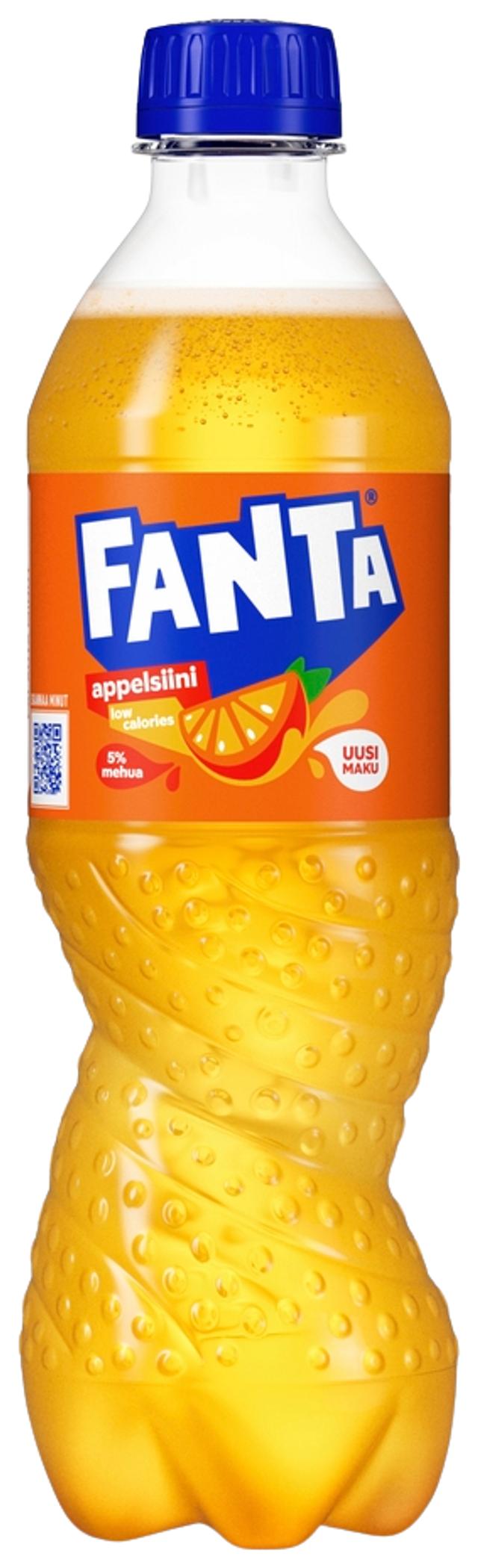 Fanta Appelsiini virvoitusjuoma muovipullo 0,5 L
