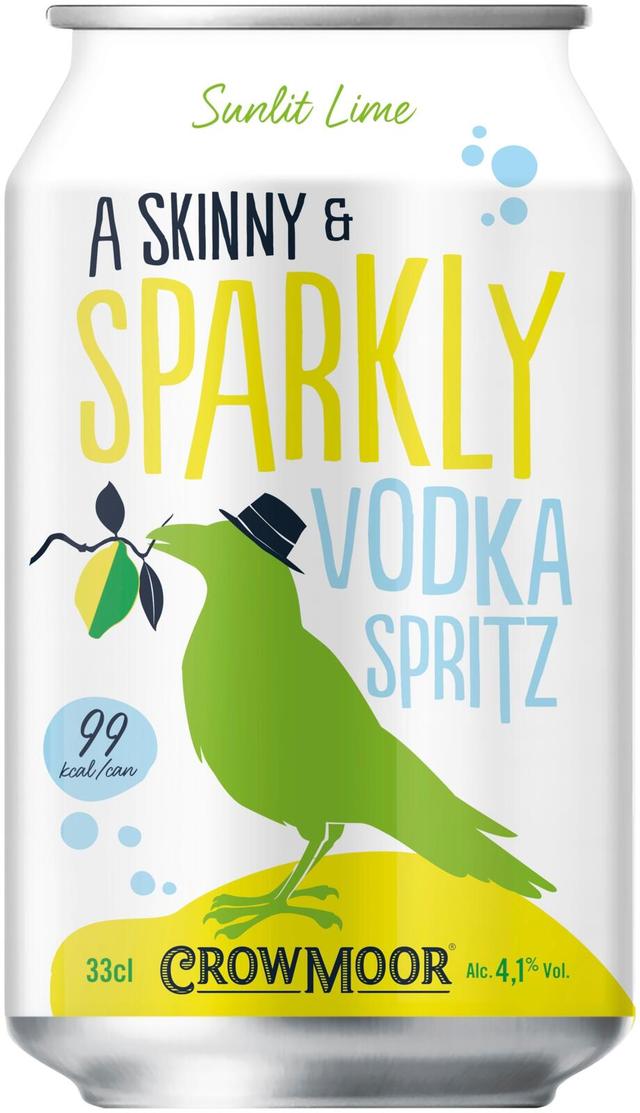 Crowmoor Vodka Spritz Sunlit Lime 4,1% tölkki 0,33L
