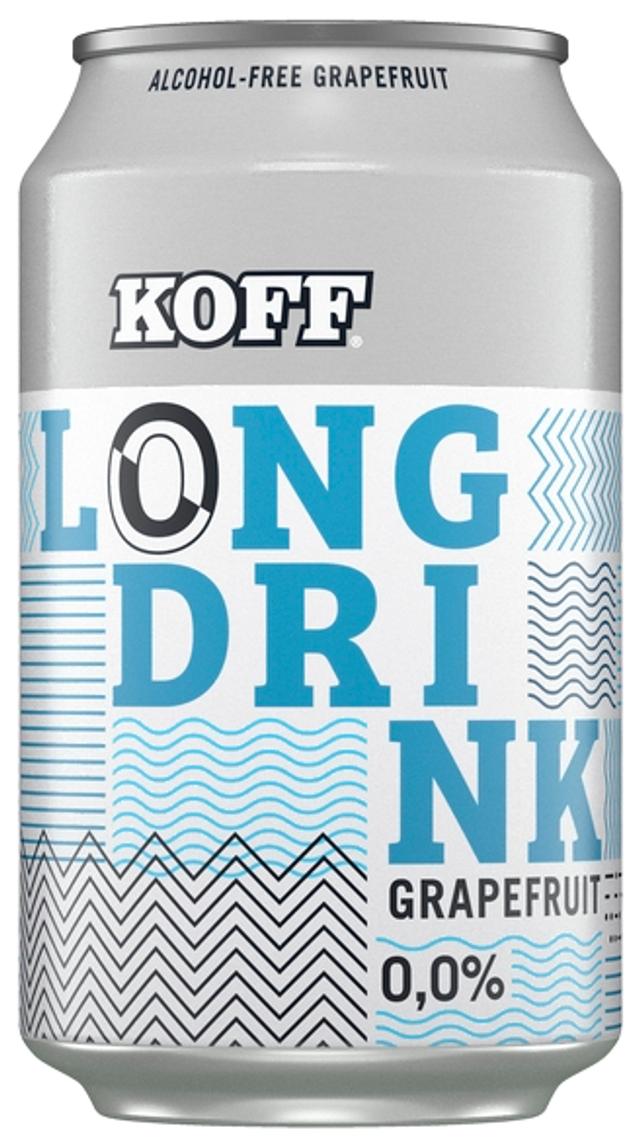 Koff Long Drink Grapefruit alkoholiton lonkero 0 % tölkki 0,33 L