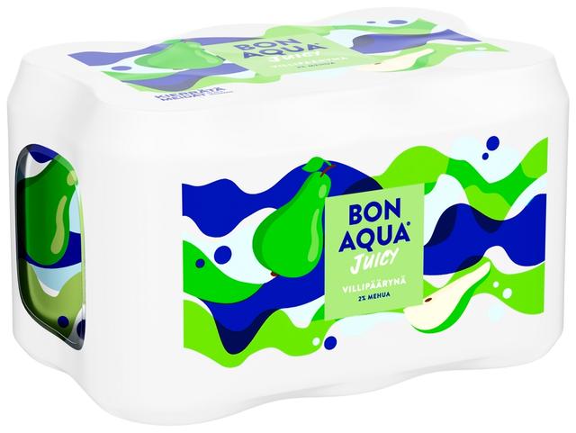 6-pack Bonaqua Juicy Villipäärynä Hiilihapollinen juoma tlk 0.33 L