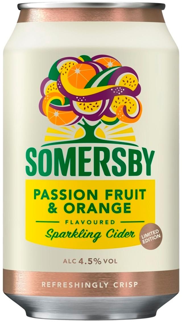 Somersby Passionfruit & Orange siideri 4,5 % tölkki 0,33 L