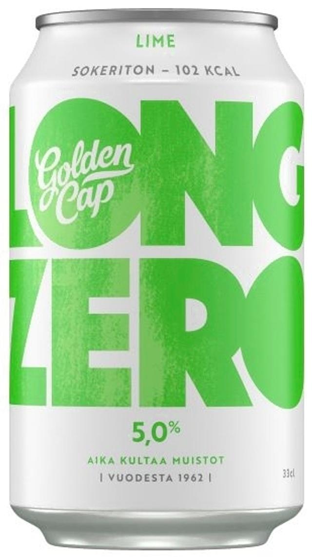Golden Cap Long Zero Lime long drink 5 % tölkki 0,33 L