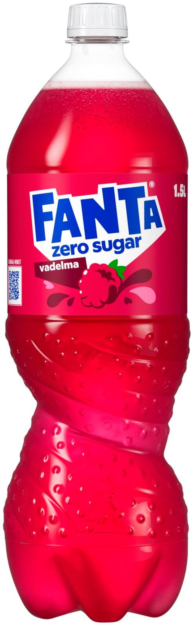 Fanta Vadelma Zero virvoitusjuoma muovipullo 1,5 L