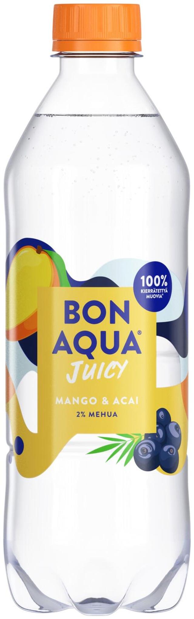 Bonaqua Juicy Mango & Acai hiilihap. juoma plo 0.5 L