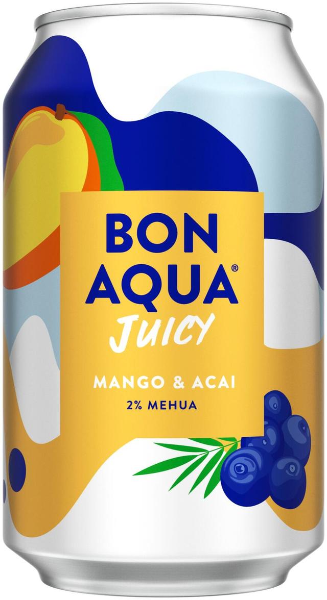 Bonaqua Juicy Mango & Acai hiilihap. juoma tlk 0.33 L