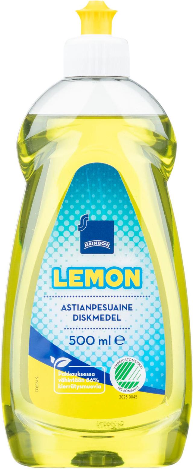 Rainbow astianpesuaine lemon 500 ml