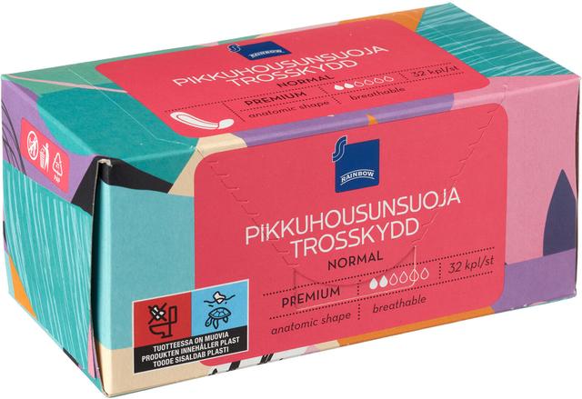 Rainbow pikkuhousunsuoja normal 32kpl