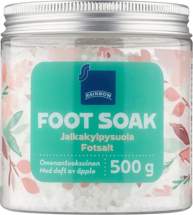 Rainbow jalkakylpysuola omenantuoksuinen 500g