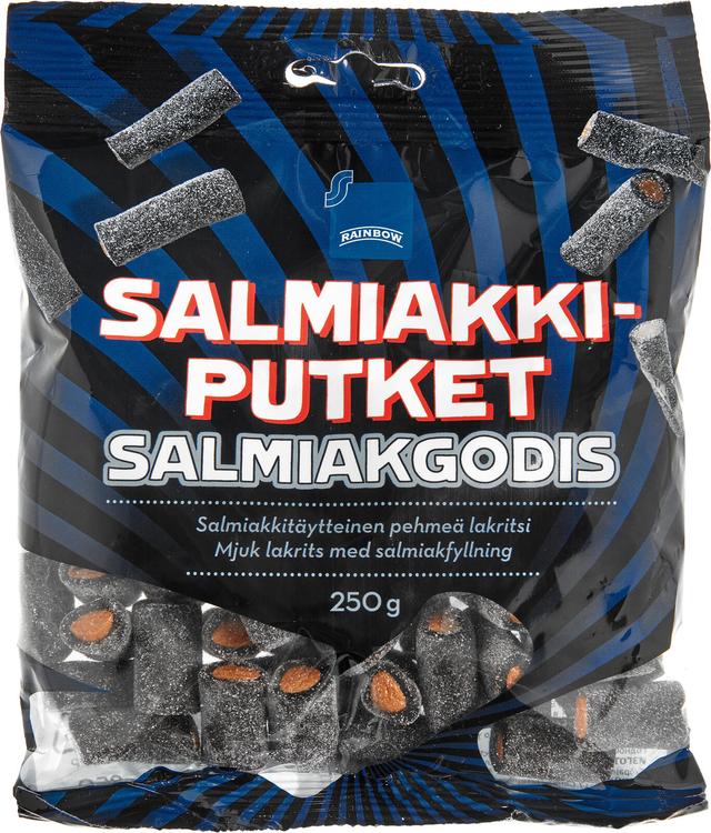 Rainbow Salmiakkiputket 250g