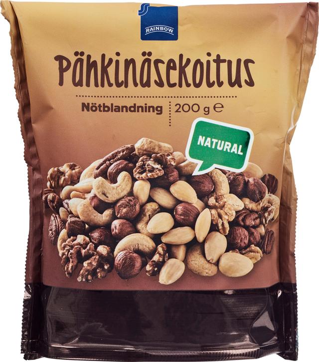 Rainbow 200g pähkinäsekoitus natural