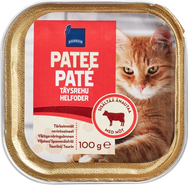 Rainbow 100g kissan patee naudanliha