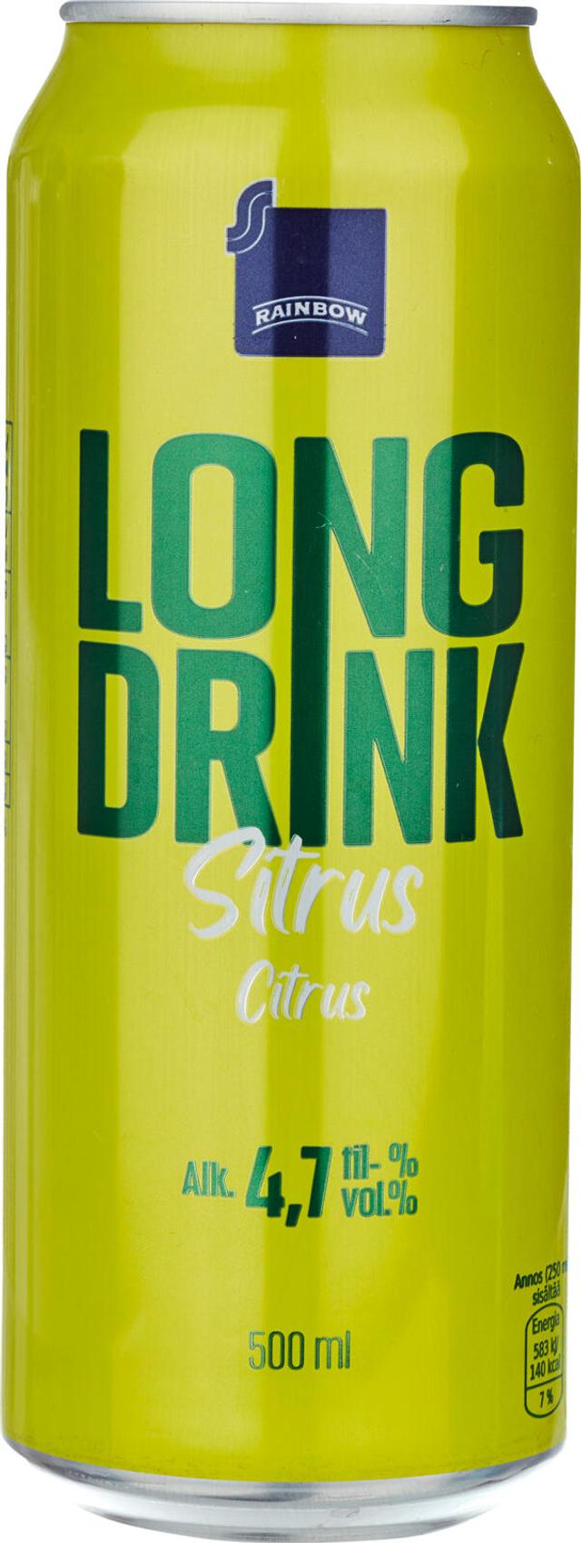Rainbow Sitrus 4,7% 0,5L long drink
