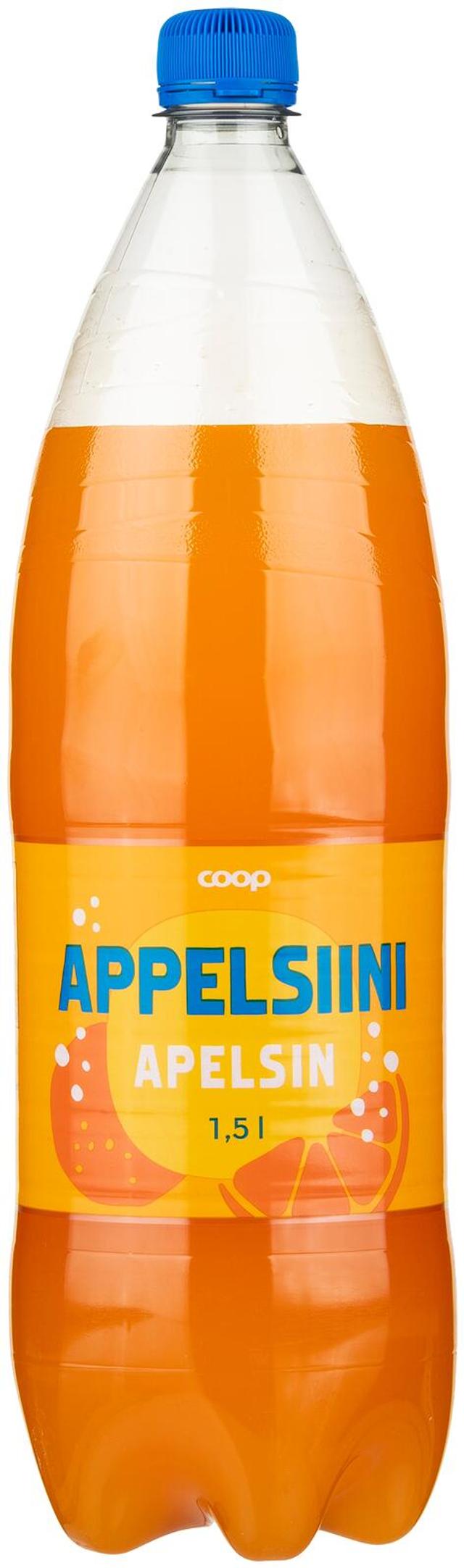 Coop Appelsiini virvoitusjuoma 1,5 l kmp