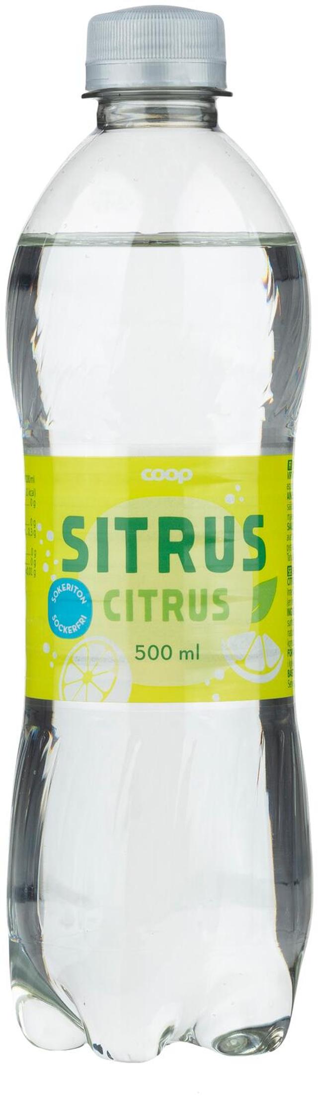 Coop sitrus sokeriton virvoitusjuoma 0,5l