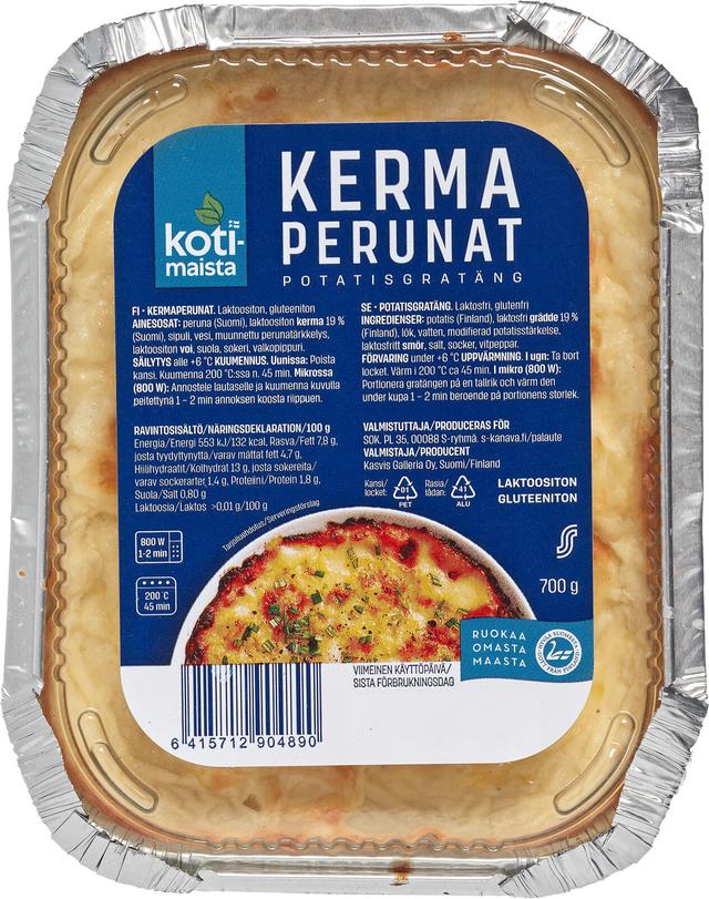 Kotimaista Kermaperunat 700g laktoositon