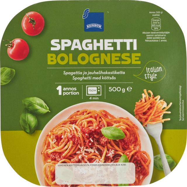 Rainbow 500g spaghetti bolognese