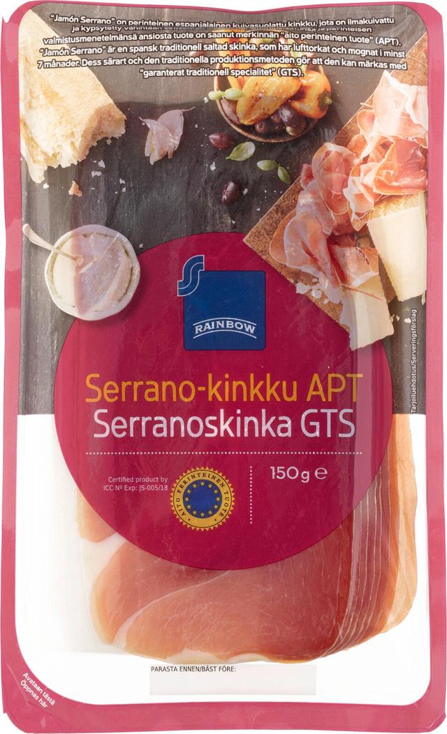 Rainbow Serrano-kinkku APT 150g