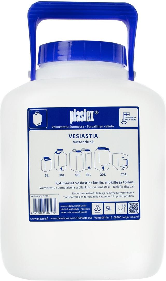 Plastex vesiastia 5l  hd lv