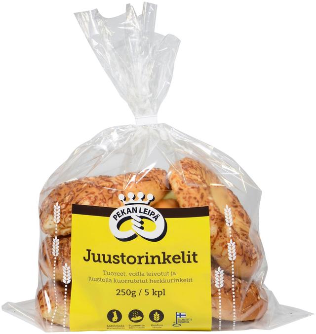 Pekan Leipä Juustorinkeli 5kpl 250g