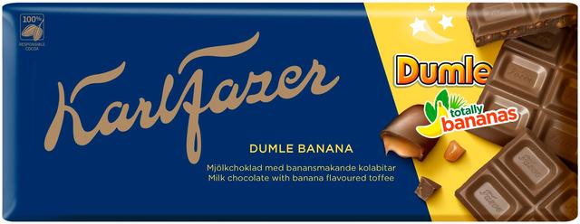 Karl Fazer Dumle Banana suklaalevy 200g
