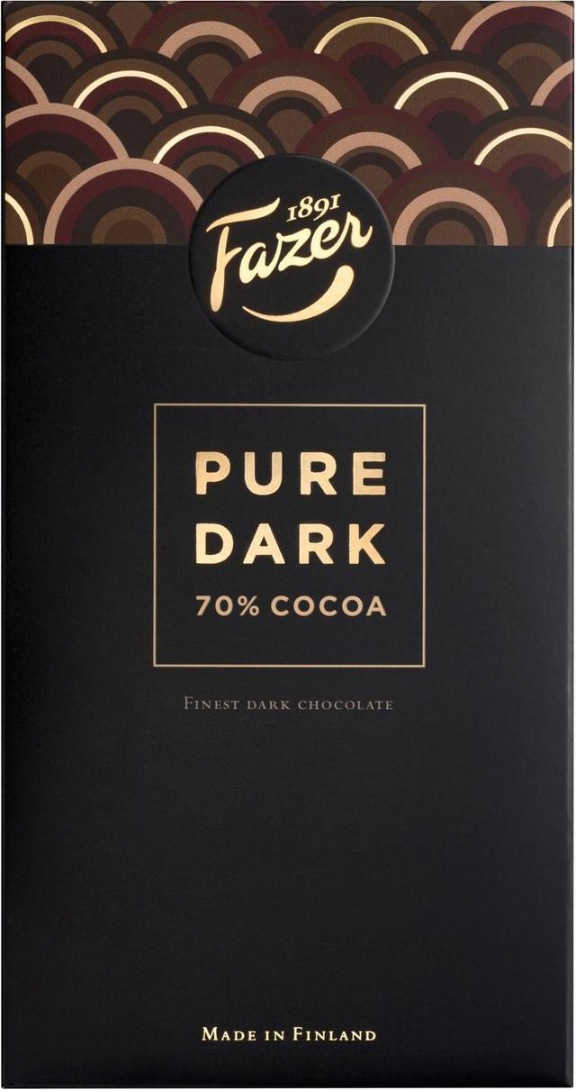 Fazer Pure Dark 70% Cocoa tumma suklaalevy 95g