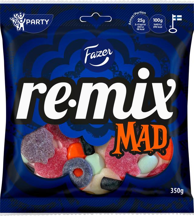 Fazer Remix Mad karkkipussi 350g