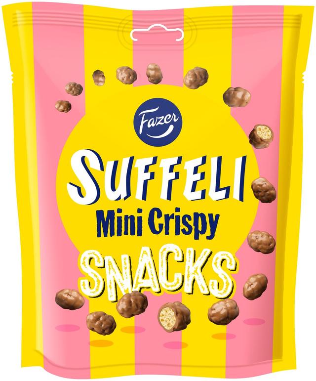 Fazer Suffeli Mini Crispy Snacks suklaakarkkipussi170g