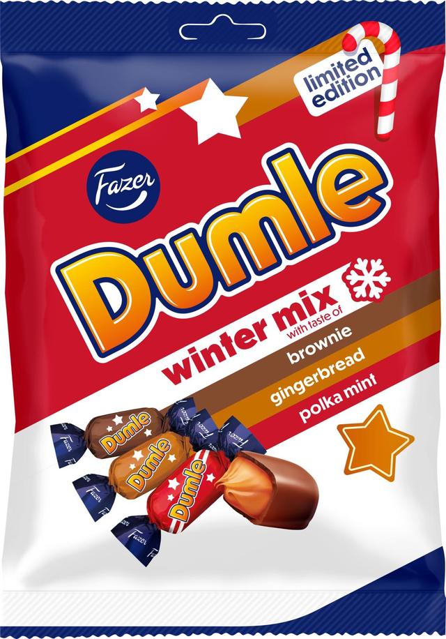 Fazer Dumle winter mix karkkipussi 180g