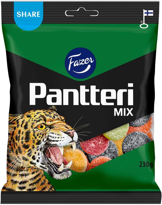 Fazer Pantteri Mix karkkipussi 230g