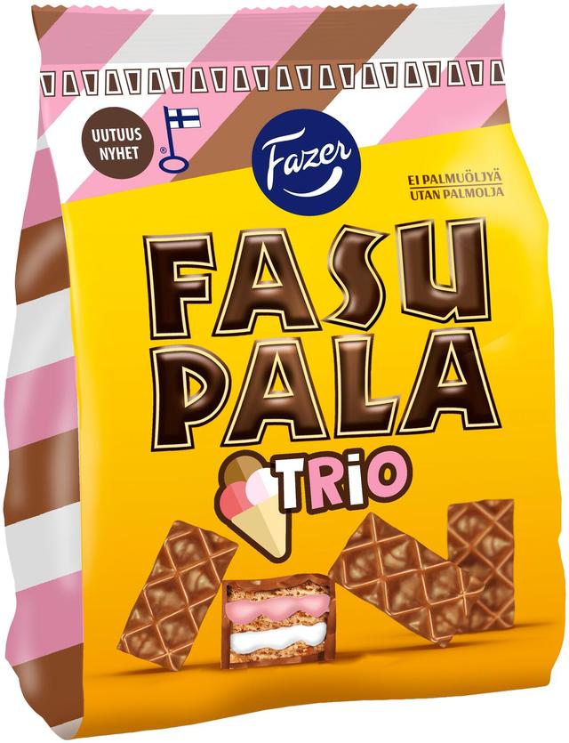 Fazer Fasupala Trio vohvelikeksi 215 g