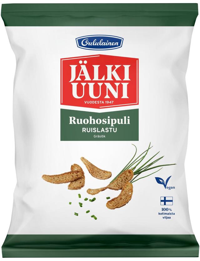 Oululainen Jälkiuuni Ruohosipuli ruislastu 130g