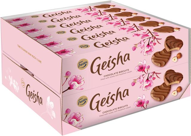 Fazer Geisha hasselpähkinä suklaakeksi 100g