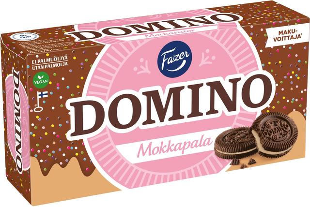 Fazer Domino Mokkapala täytekeksi 350 g