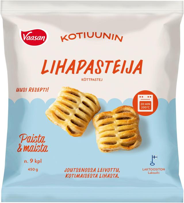 Vaasan Kotiuunin Lihapasteija 9x50g