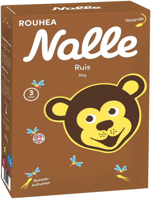 Nalle 700g ruis täysjyvähiutale