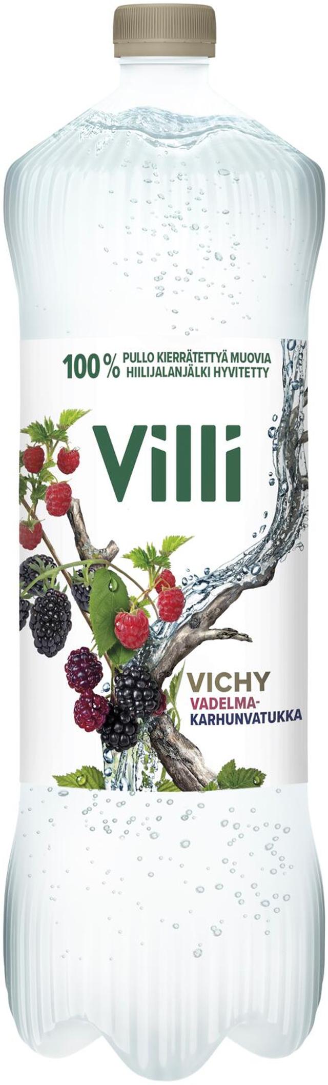 Villi Vichy vadelma-karhunvatukka 1,5l