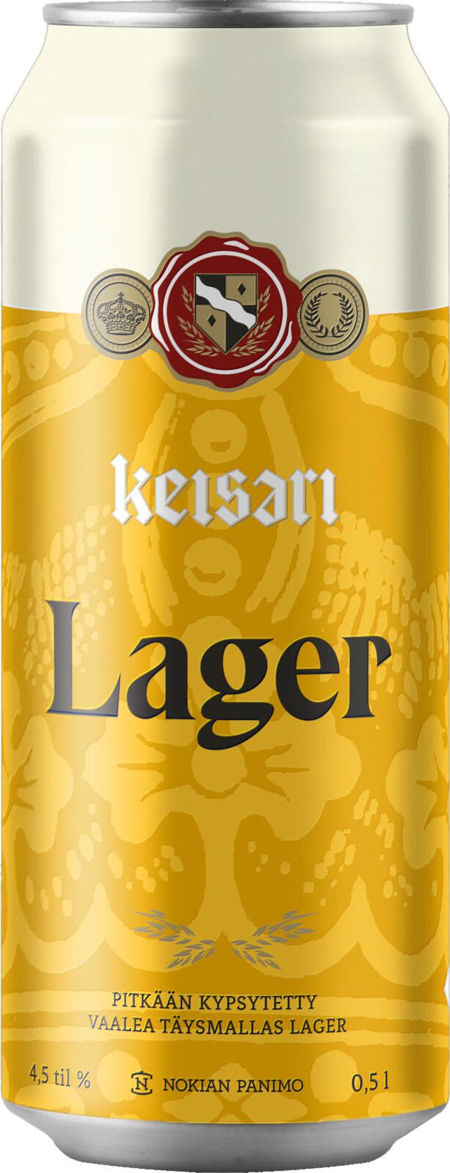 Keisari Lager olut 4,5% 0,5l tölkki