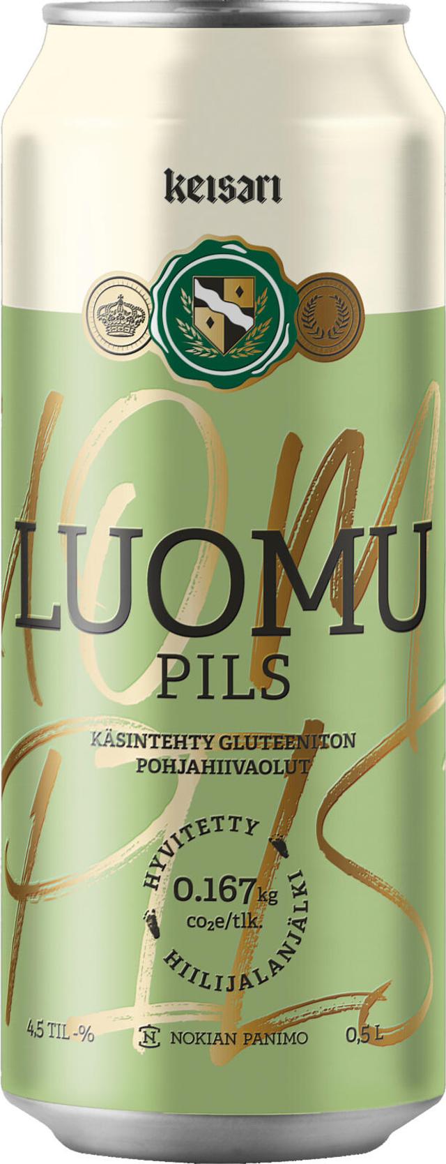 Keisari Luomu Pils olut 4,5% 0,5l tölkki