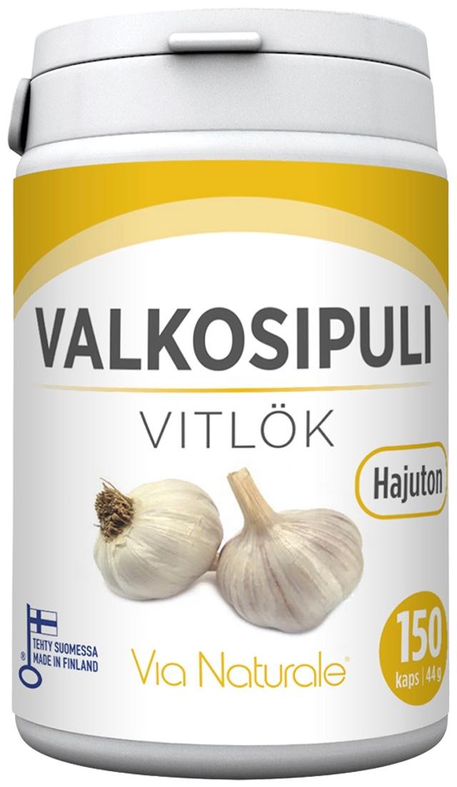 Valkosipuli 150 kaps Via Naturale